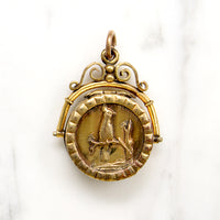 Cheeky Cockatoo Gold Fill Spinner Locket
