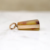 Autumnal Agate & Gold Fill Pendant