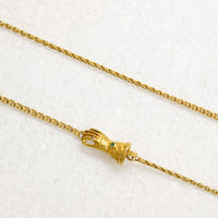 Long 18k Gold Chain with Hand Clasp by Ancient Influences