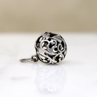 Sterling Silver Ivy Leaf Orb Charm