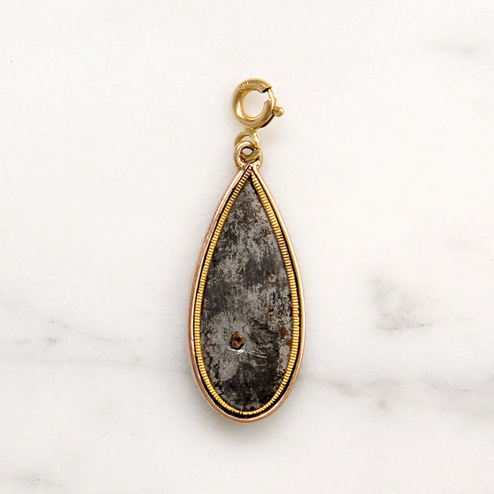 Berlin Iron Cupid Pendant with Gold Findings
