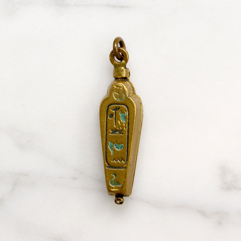 Petite Brass Sarcophagus Locket