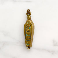 Petite Brass Sarcophagus Locket