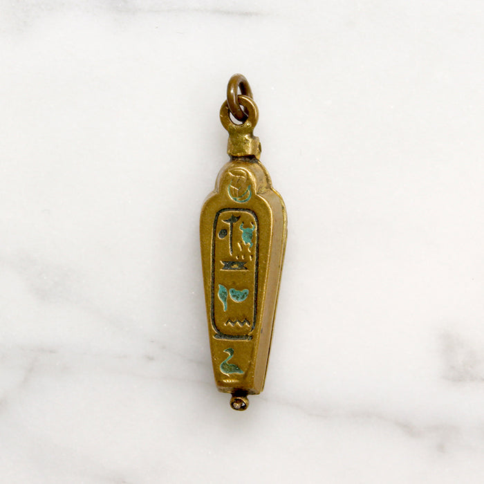 Petite Brass Sarcophagus Locket