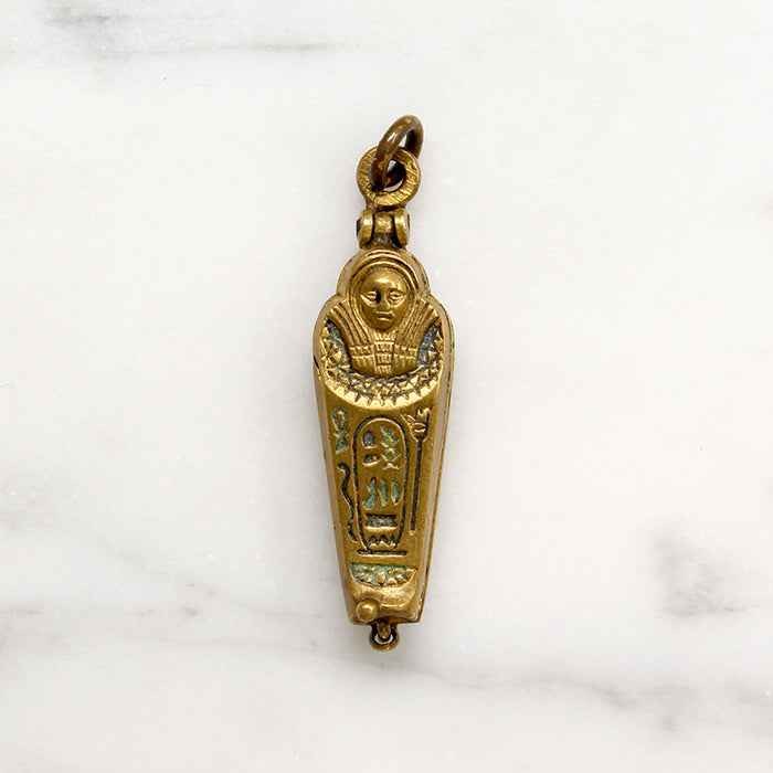 Petite Brass Sarcophagus Locket