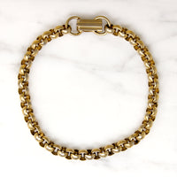 Retro Chubby Rolo Link Gold Fill Bracelet
