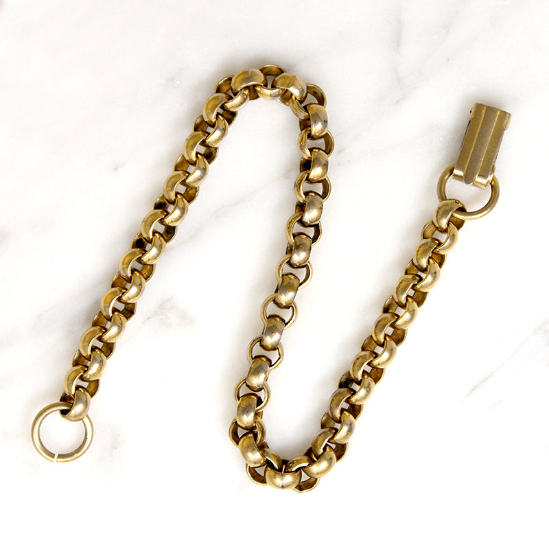 Retro Chubby Rolo Link Gold Fill Bracelet