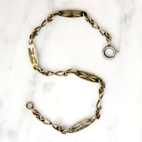 Edwardian Sterling Silver Gilt Bracelet