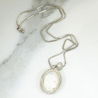 Vintage Abalone and Sterling Necklace