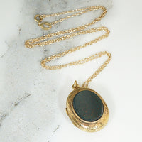 Bloodstone and Agate 15ct Locket