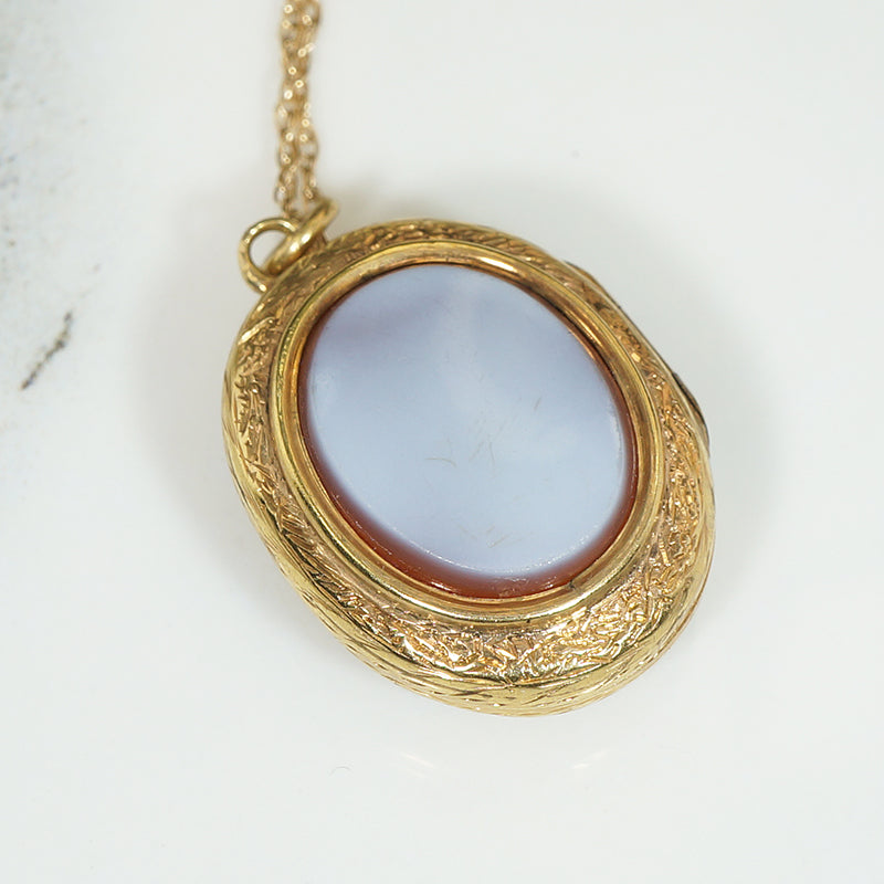 Bloodstone and Agate 15ct Locket