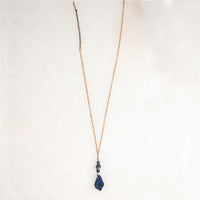 Ancient Lapis & Silver Bead Necklace by Ancient Influences