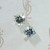 Beautiful Blue Aquamarine Stud Earrings