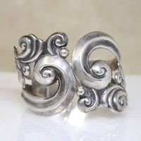 Silver Waves Taxco Clamper Bracelet