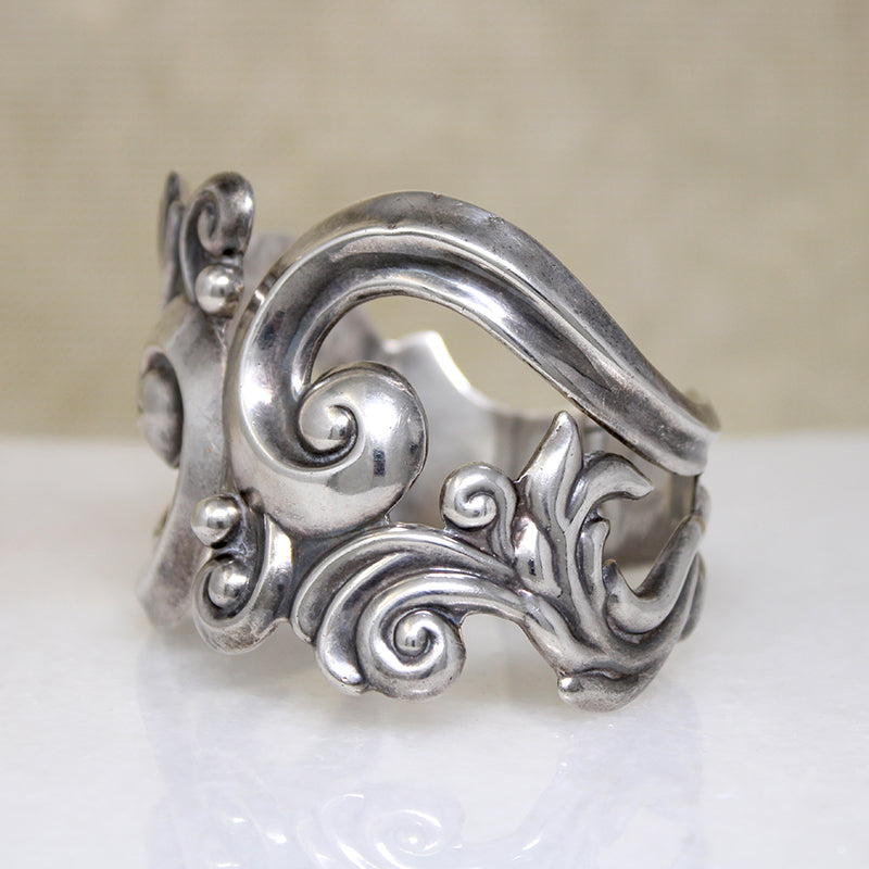 Silver Waves Taxco Clamper Bracelet