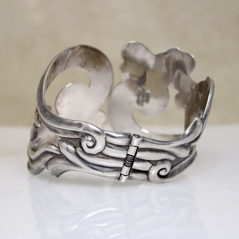 Silver Waves Taxco Clamper Bracelet