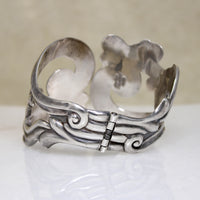 Silver Waves Taxco Clamper Bracelet