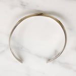 Sterling "V" Cuff with Gold Nugget Accents