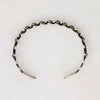 Slender Coin Silver Cuff with Lush Blue-Green Turquoise