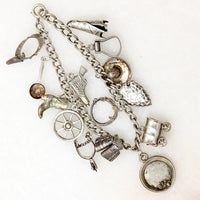 Wonderful Western Bracelet with Particularly Fine Charms