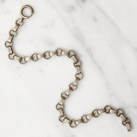 Edgy Ribbed Link Sterling Silver Bracelet