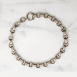 Edgy Ribbed Link Sterling Silver Bracelet