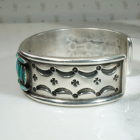 Handmade Zuni Needle Point Turquoise Cuff