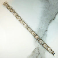 Filigree Flower Silver Line Bracelet