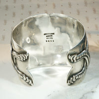 Outrageous Rancho Alegre Sterling Rattlesnake Cuff