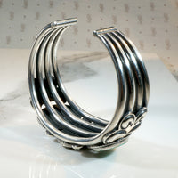 Navajo Royston Turquoise & Sterling Cuff by PJ Begay
