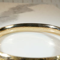 Gorgeous Engraved Gold & Sapphire Art Nouveau Bangle