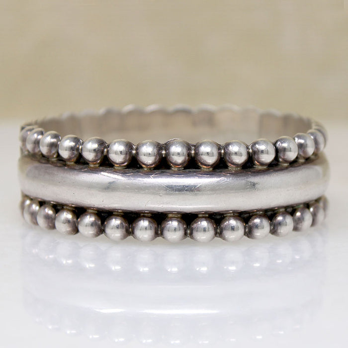 Chic Taxco Sterling Silver Clamper Bracelet
