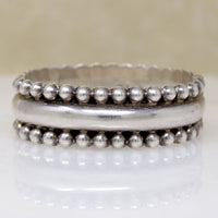 Chic Taxco Sterling Silver Clamper Bracelet