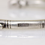 Hallmarked Egyptian Silver Cuff Bracelet