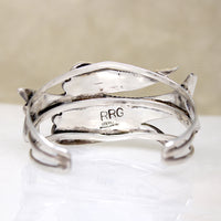 Vibrant Inlaid Bird Cuff Bracelet by R & R Glodove