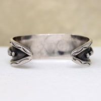 Gorgeous Sterling & Turquoise Cuff with Rockers