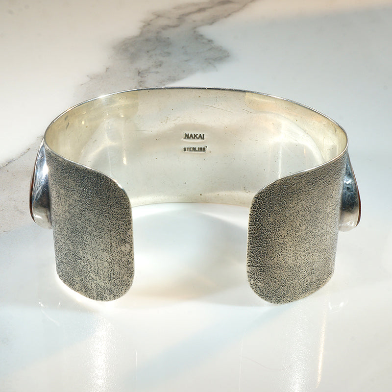 Striking Jasper & Sterling Silver Cuff Bracelet