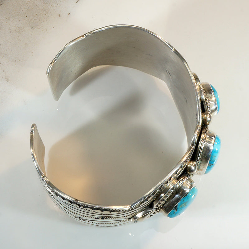 Sleeping Beauty Turquoise Cuff by J. Piaso Jr.