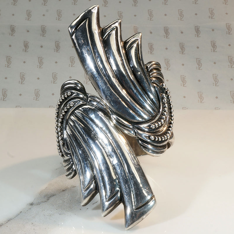 Sensational Taxco Sterling Clamper Bracelet