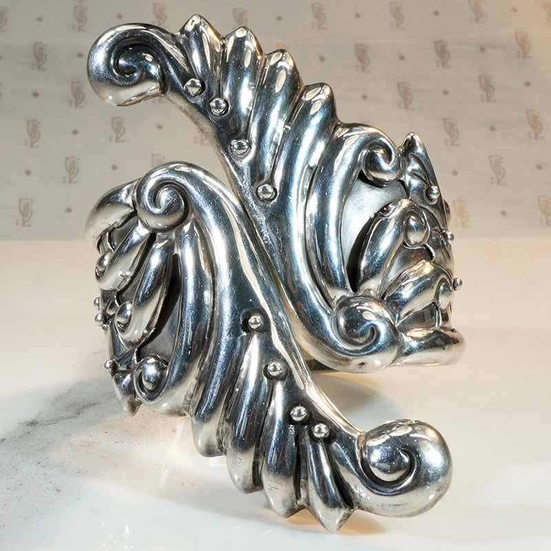 Fabulous Taxco Bat Wing Clamper Bracelet