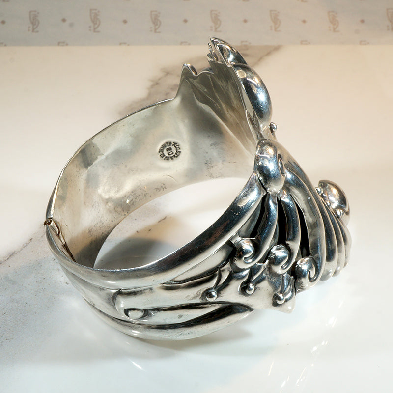 Fabulous Taxco Bat Wing Clamper Bracelet