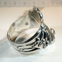 Fabulous Taxco Bat Wing Clamper Bracelet