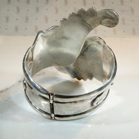 Fabulous Taxco Bat Wing Clamper Bracelet