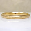 Shreve & Co Engraved Gold Bangle with Old Mine Cut Diamond