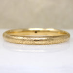 Shreve & Co Engraved Gold Bangle with Old Mine Cut Diamond