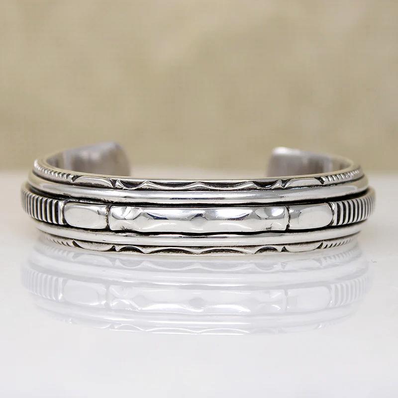 Sophisticated Sterling Silver Cuff Bracelet