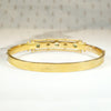English 15ct Gold Bangle with Peridot & Diamonds