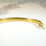 English 15ct Gold Bangle with Peridot & Diamonds