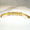 English 15ct Gold Bangle with Peridot & Diamonds