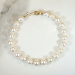 Classic Cultured Pearl Bracelet with Gold Clasp